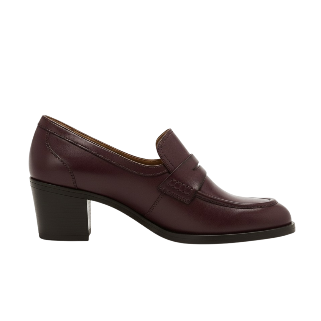 LUNA 02 - CUIR BORDEAUX