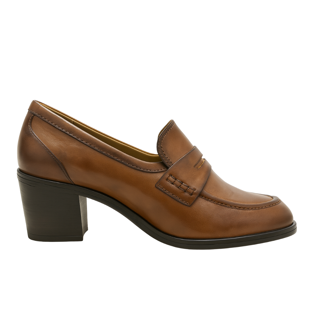 LUNA 02 - CUIR MARRON